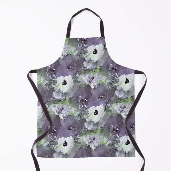 Item preview, Painterly Flowers in Purple and White designed and sold by Artistestella.