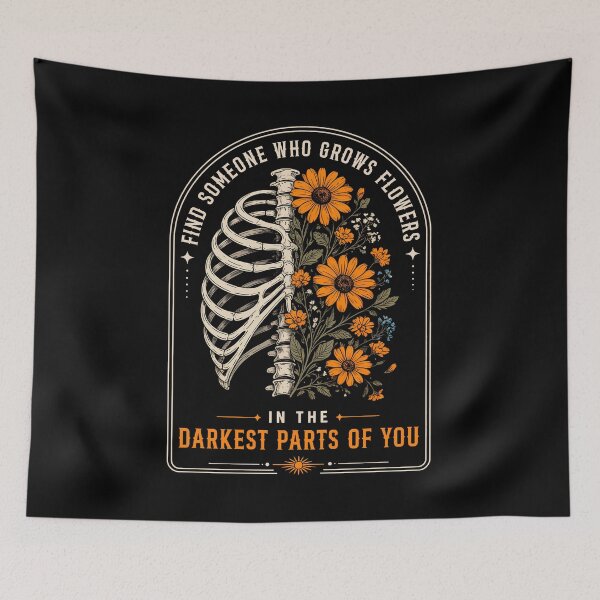 Item preview, Find Someone Who Grows Flowers In The Darkest Parts Of You Vintage  designed and sold by ellapaintcoast.