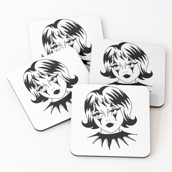 Item preview, Gothic Girl Black Ink Art designed and sold by InkStation24.