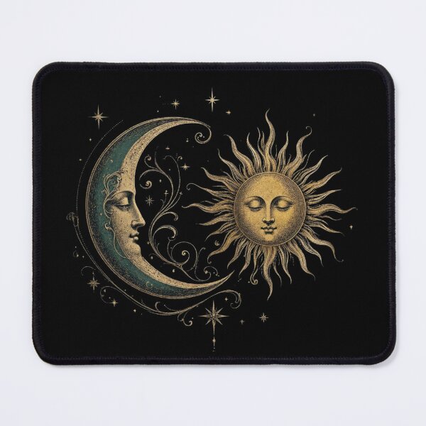 Item preview, Vintage Sun and Moon Faces Celestial Mystical designed and sold by CF_VintageDesign.