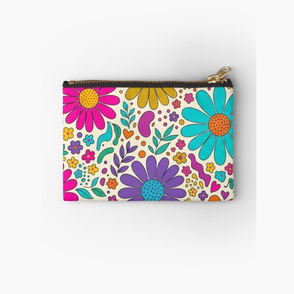 Item preview, Colorful Retro Floral Doodle Pattern designed and sold by FashioonTrends.