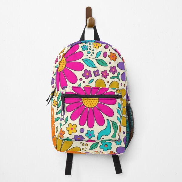Item preview, Colorful Retro Floral Doodle Pattern designed and sold by FashioonTrends.