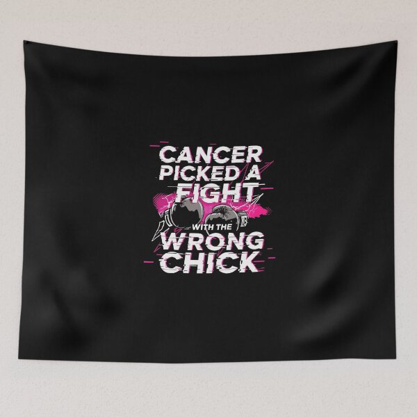 Item preview, Cancer Picked A Fight With The Wrong Chick Cancer Warrior Survivor Strong Woman designed and sold by PopStars1993.