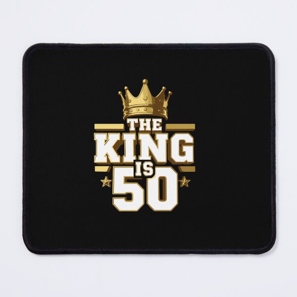 Item preview, The King Is 50 Fiftieth Birthday Men designed and sold by PopStars1993.