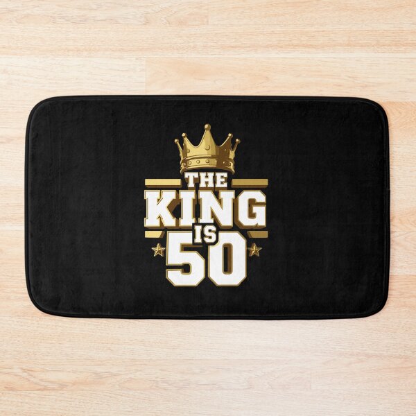 Item preview, The King Is 50 Fiftieth Birthday Men designed and sold by PopStars1993.