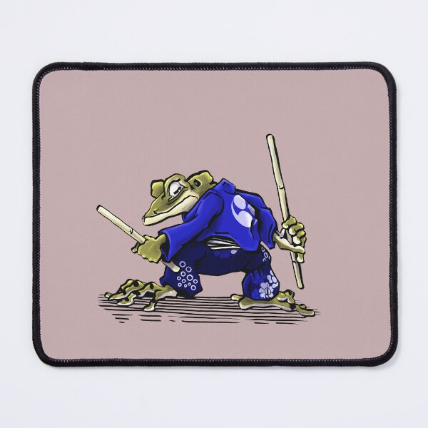Item preview, Frog Warrior with Twin Sticks designed and sold by lilybaker3389.