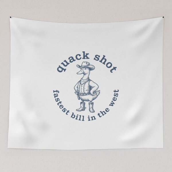 Item preview, Quack Shot Cowboy Duck Western Humor T-Shirt designed and sold by StickerNestYou.