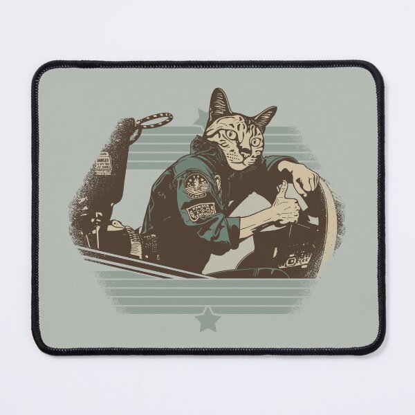 Item preview, Tom Cat "Meow-verick" Top Gun Cat designed and sold by GritFX.