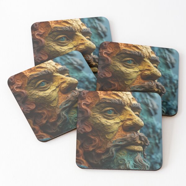 Item preview, A copper-golden face gazes into the distance. designed and sold by Mianku | Für das Leben.