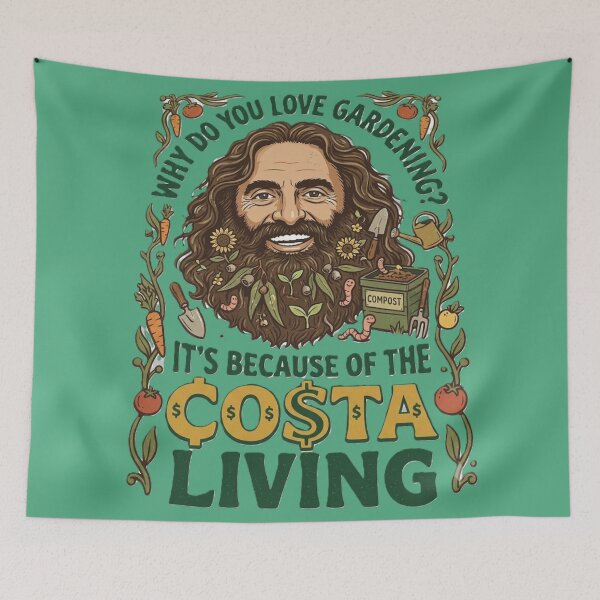 Item preview, The Costa of Living Funny Gardening Pun designed and sold by Ohlordi.