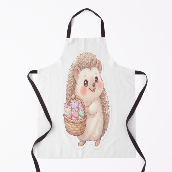 Item preview, ? Cute Hedgehog Cupcake Basket Sticker ?? designed and sold by AdityaShop18.