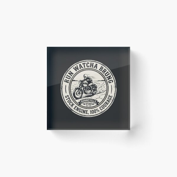 Item preview, Vintage Motorcycle Racing Bonneville Salt Flats Biker Gear designed and sold by SplashTastic.
