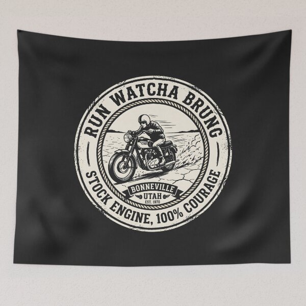Item preview, Vintage Motorcycle Racing Bonneville Salt Flats Biker Gear designed and sold by SplashTastic.