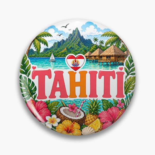 Item preview, Tahiti - Bungalow Island Design designed and sold by Myra365Art.