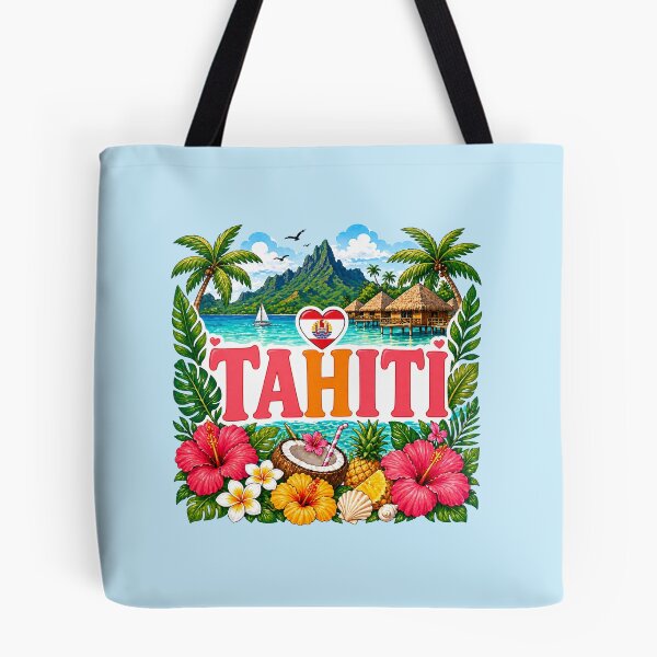 Item preview, Tahiti - Bungalow Island Design designed and sold by Myra365Art.