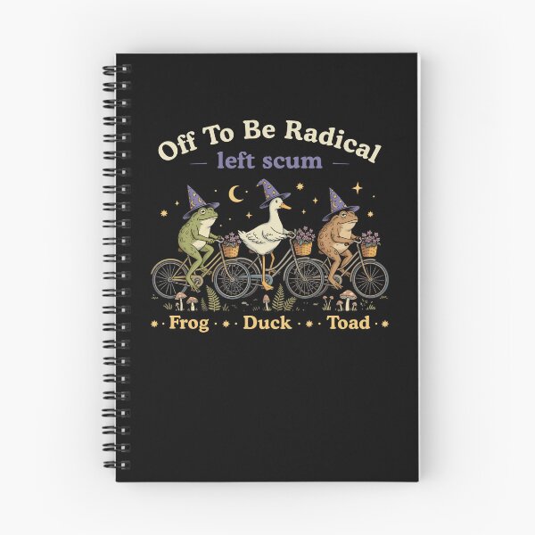 Item preview, Off To Be Radical Left Scum Funny Frog Duck Toad designed and sold by ellapaintcoast.