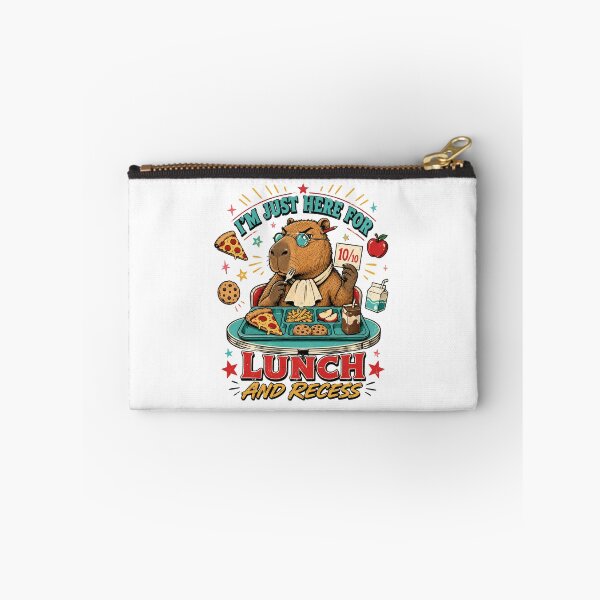 Item preview, I'm Just Here For Lunch And Recess - Funny Capybara designed and sold by BumbleBloom7.