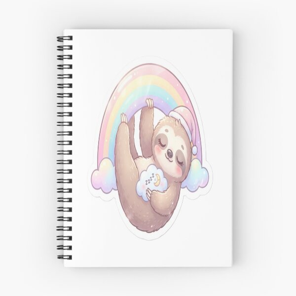 Item preview, ? Sleepy Sloth Under a Rainbow ?? designed and sold by AdityaShop18.