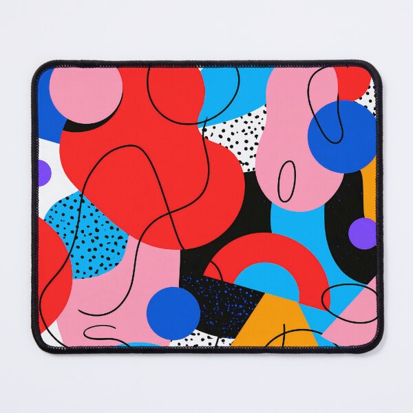 Item preview, Colorful Abstract Shapes Bold Memphis Collage designed and sold by FrostyFrisby.