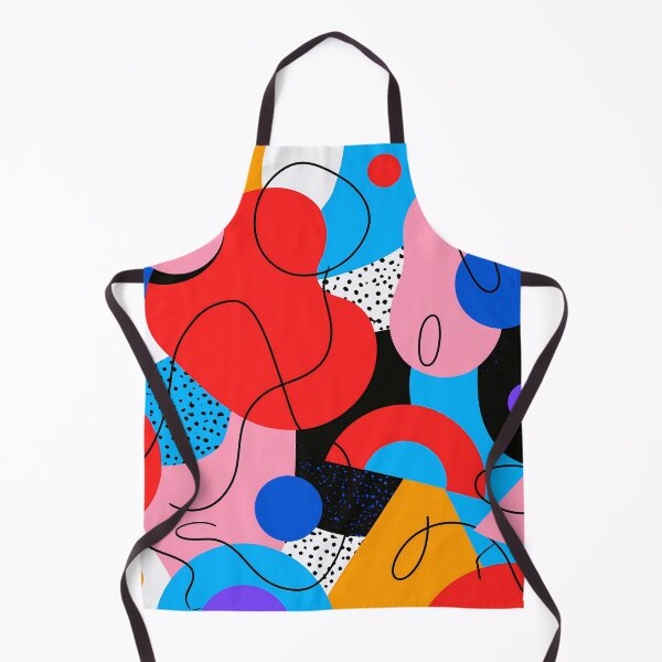 Item preview, Colorful Abstract Shapes Bold Memphis Collage designed and sold by FrostyFrisby.