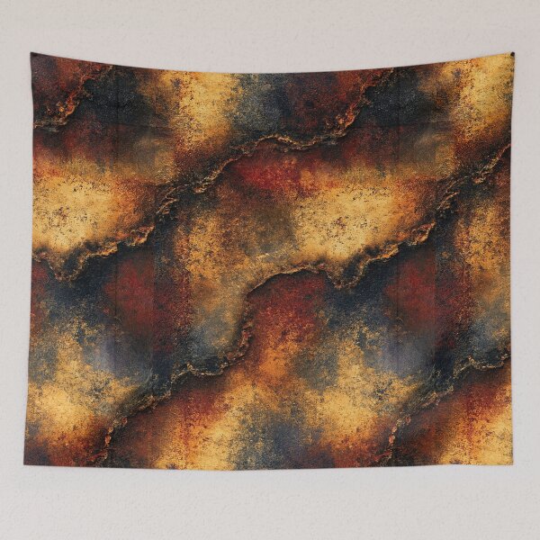 Item preview, Cracked Copper Rust and Charcoal Abstract designed and sold by Piotrek0001.