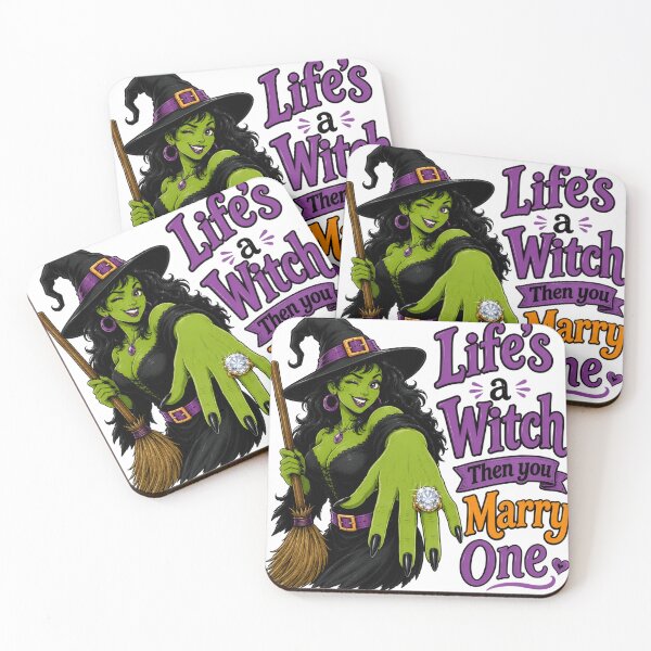 Item preview, Halloween Witch "Life's a witch then you marry one" designed and sold by ThePlace2BeN.