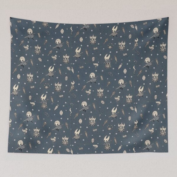 Item preview, Silksong Knight & Hornet Cute Seamless Pattern designed and sold by ContributorPatt.