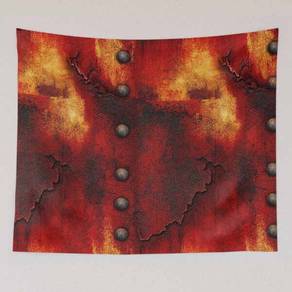 Item preview, Rusted Iron Plate with Vertical Rivets designed and sold by Piotrek0001.
