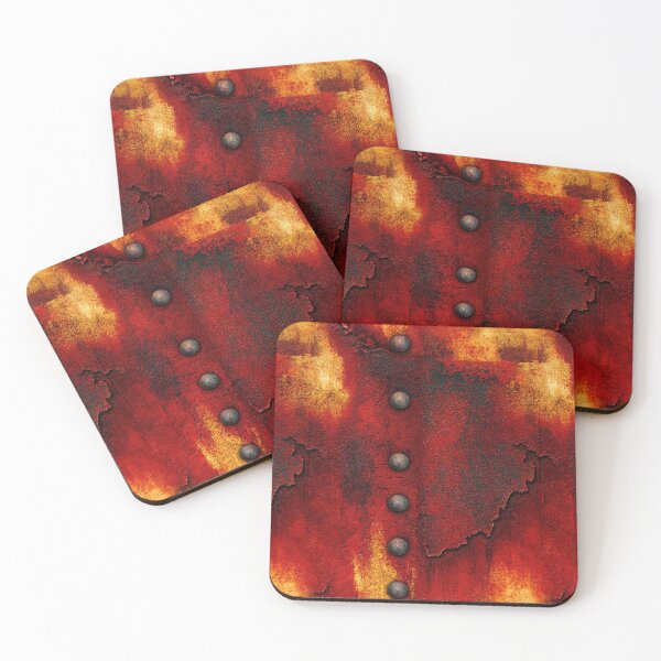 Item preview, Rusted Iron Plate with Vertical Rivets designed and sold by Piotrek0001.