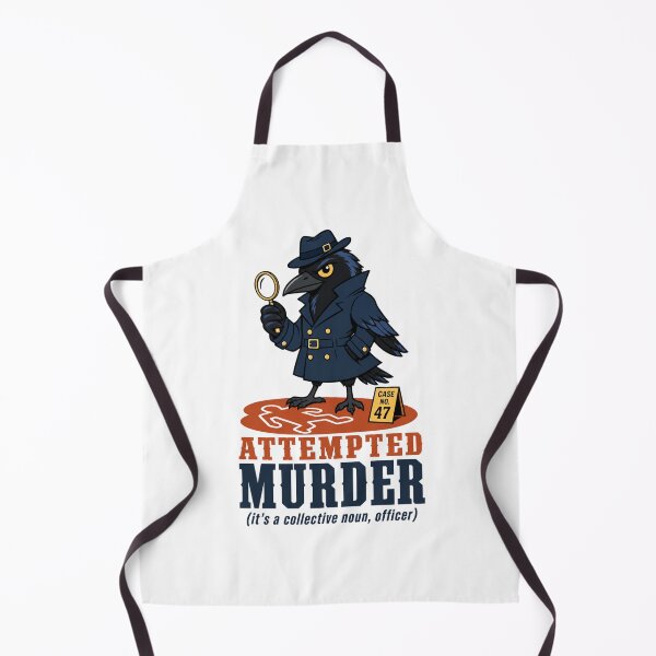 Item preview, Attempted Murder — Crow Detective Animal-pun Humor designed and sold by MOSIDRIP™.