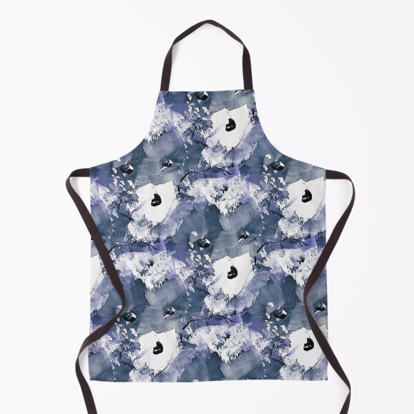 Item preview, Painterly Flowers in Blue and White designed and sold by Artistestella.