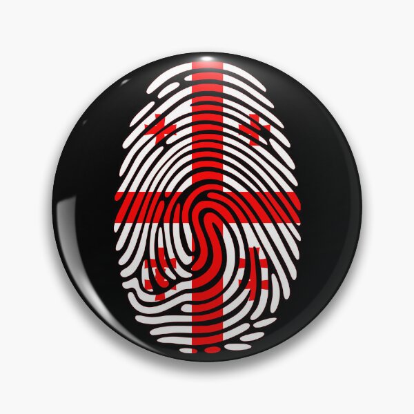 Item preview, Georgia Flag Fingerprint Identity | Georgian DNA Heritage Graphic designed and sold by NTGUILTY.
