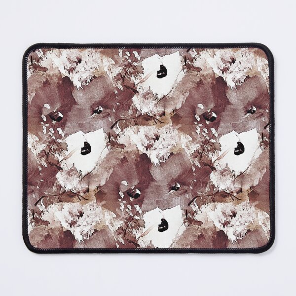 Item preview, Painterly Flowers in Maroonl and White designed and sold by Artistestella.