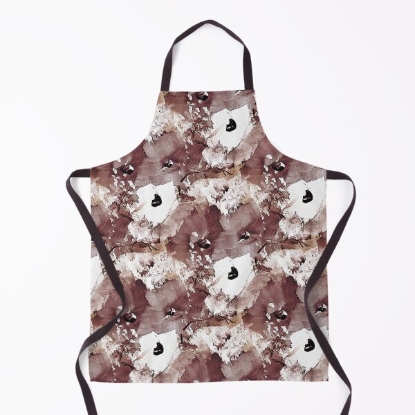 Item preview, Painterly Flowers in Maroonl and White designed and sold by Artistestella.