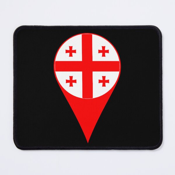 Item preview, Georgia Flag Location Pin Map Marker | Georgian Destination GPS Icon designed and sold by NTGUILTY.