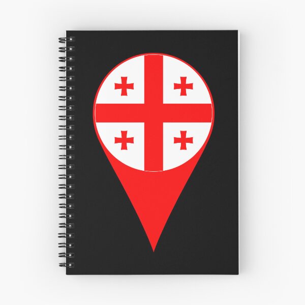Item preview, Georgia Flag Location Pin Map Marker | Georgian Destination GPS Icon designed and sold by NTGUILTY.