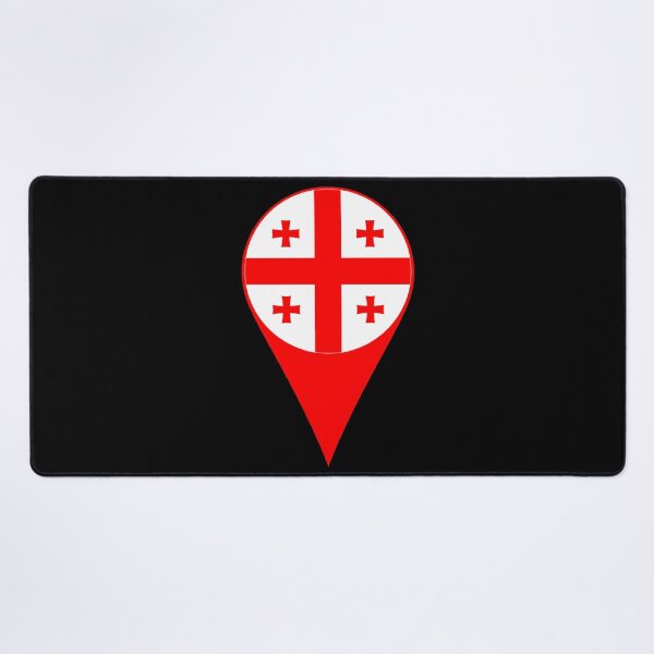 Item preview, Georgia Flag Location Pin Map Marker | Georgian Destination GPS Icon designed and sold by NTGUILTY.