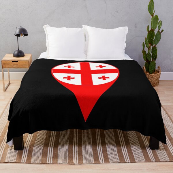 Item preview, Georgia Flag Location Pin Map Marker | Georgian Destination GPS Icon designed and sold by NTGUILTY.