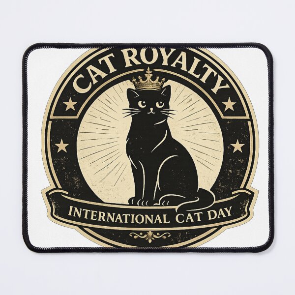 Item preview, Cat Royalty | Black Cat Crown | International Cat Day | Cat Lover Gift designed and sold by Skedart.