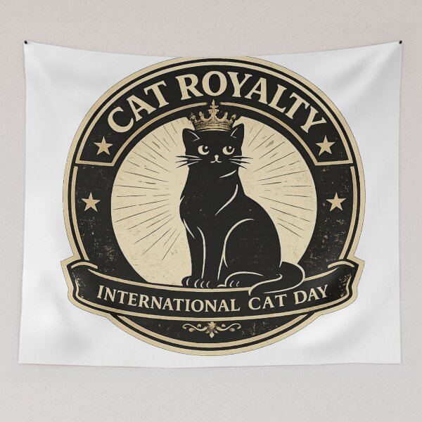 Item preview, Cat Royalty | Black Cat Crown | International Cat Day | Cat Lover Gift designed and sold by Skedart.