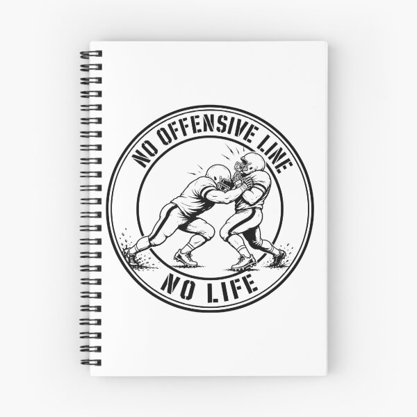 Item preview, No Offensive Line No Life - American Football Circle Badge designed and sold by Locker39.