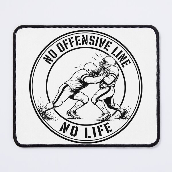 Item preview, No Offensive Line No Life - American Football Circle Badge designed and sold by Locker39.