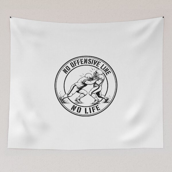 Item preview, No Offensive Line No Life - American Football Circle Badge designed and sold by Locker39.