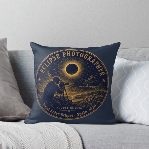 Item preview, Eclipse Photographer Spain 2026 Totality Badge designed and sold by CalmCapy Co.