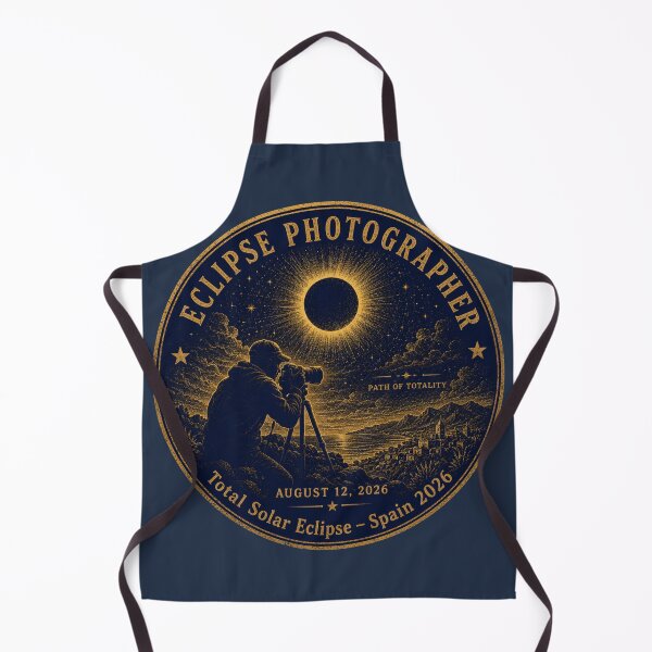 Item preview, Eclipse Photographer Spain 2026 Totality Badge designed and sold by CalmCapy Co.