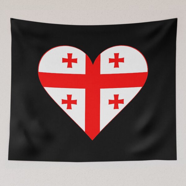 Item preview, Georgia Heart Flag Graphic | I Love Georgia Patriotic Symbol designed and sold by NTGUILTY.