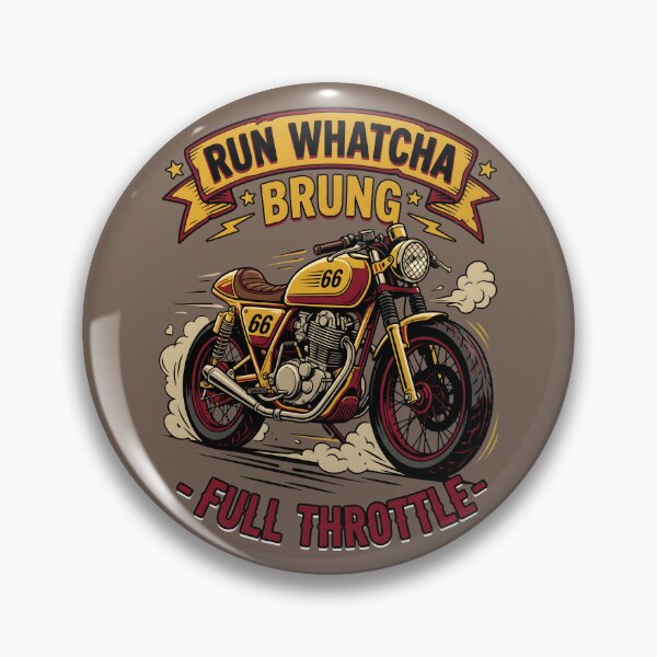Item preview, Cafe Racer Motorcycle Graphic Full Throttle Biker Apparel designed and sold by SplashTastic.