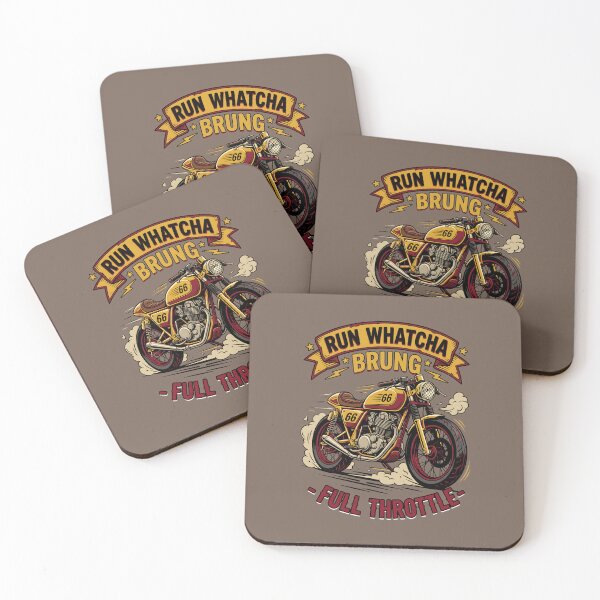 Item preview, Cafe Racer Motorcycle Graphic Full Throttle Biker Apparel designed and sold by SplashTastic.