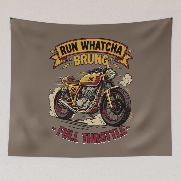 Item preview, Cafe Racer Motorcycle Graphic Full Throttle Biker Apparel designed and sold by SplashTastic.
