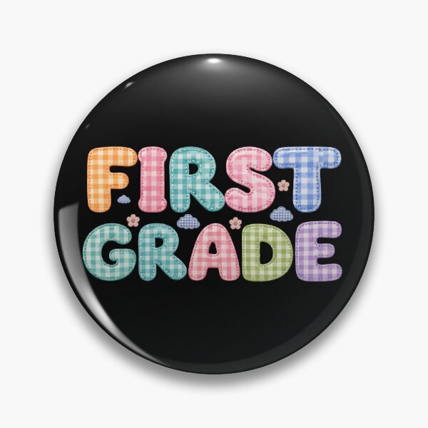 Item preview, First Grade Girl Patchwork – Cute Colorful First Day of School Design designed and sold by PalleteCreation.